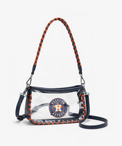 MLB Houston Astros Clear Bag with Baseball Stitch