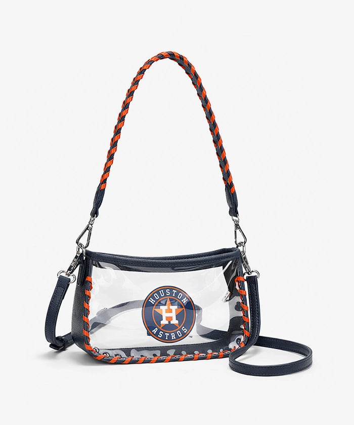 MLB Houston Astros Clear Bag with Baseball Stitch