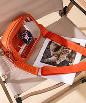 MLB Houston Astros Clear Crossbody Bag