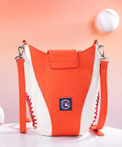 MLB Houston Astros Crossbody Bag With Baseball Seam