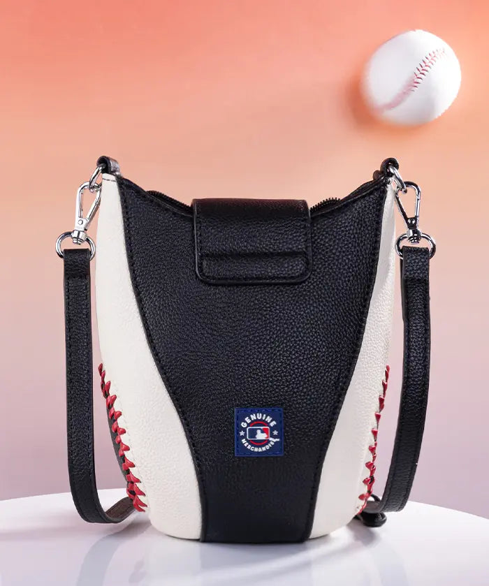 MLB Houston Astros Crossbody Bag With Baseball Seam