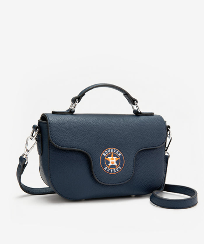 MLB Houston Astros Flap Crossbody Bag with Top Handle