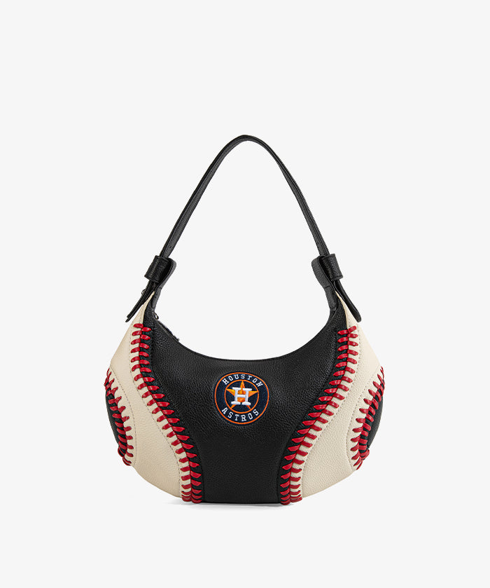MLB Houston Astros Hobo Bag With Baseball Seams