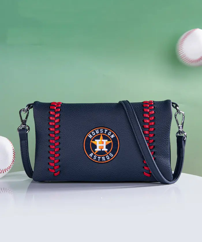 MLB Houston Astros Leather Crossbody Purse