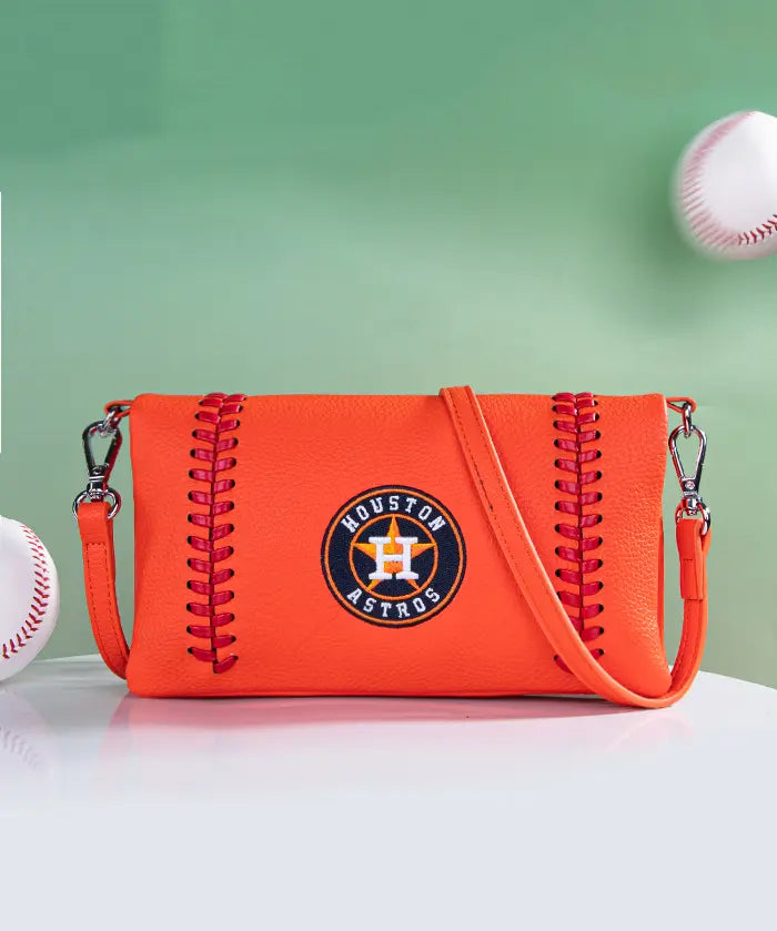 MLB Houston Astros Leather Crossbody Purse