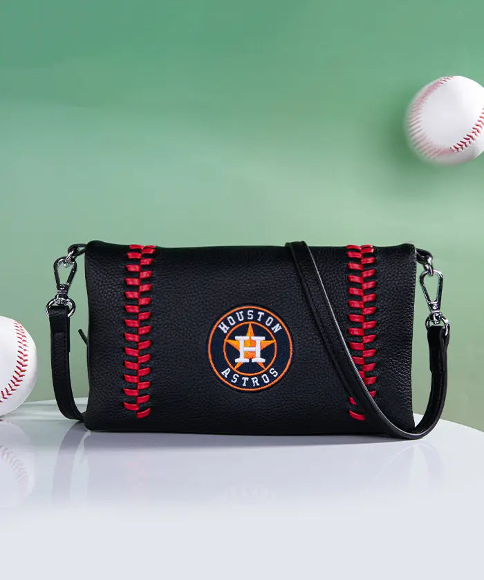 MLB Houston Astros Leather Crossbody Purse