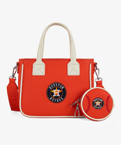 MLB Houston Astros Tote Bag with Baseball Coin Pouch
