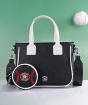 MLB Houston Astros Tote Bag with Baseball Coin Pouch