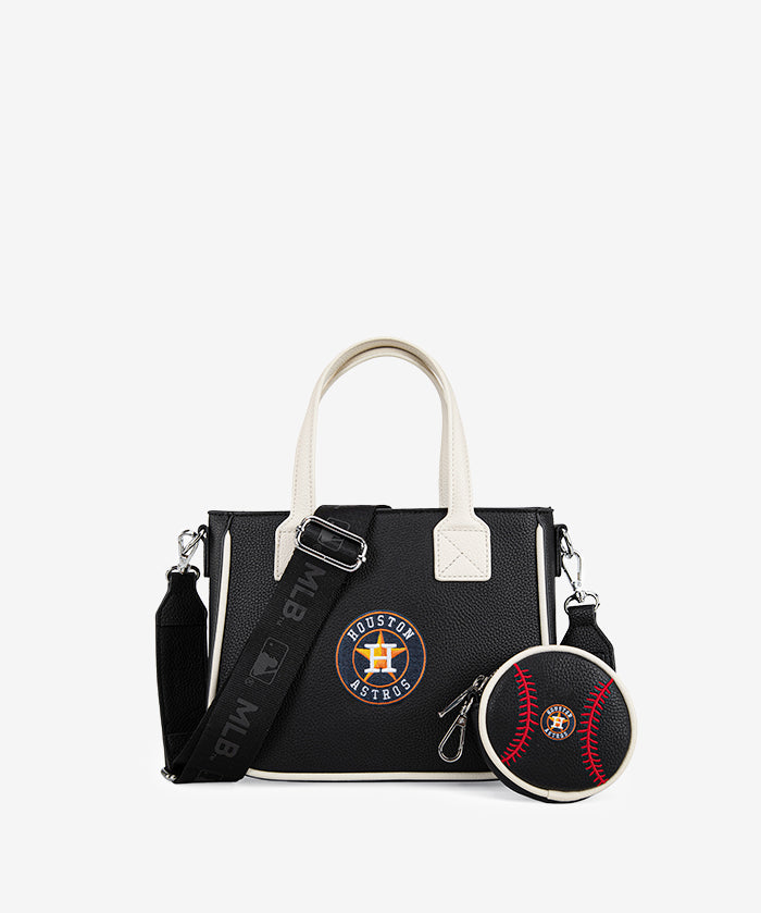 MLB Houston Astros Tote Bag with Baseball Coin Pouch