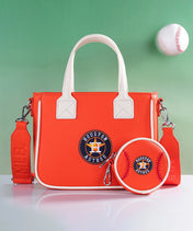 MLB Houston Astros Tote Bag with Baseball Coin Pouch