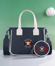 MLB Houston Astros Tote Bag with Baseball Coin Pouch