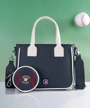 MLB Houston Astros Tote Bag with Baseball Coin Pouch