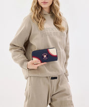 MLB Houston Astros Zip Wallet Baseball Stitch Detail