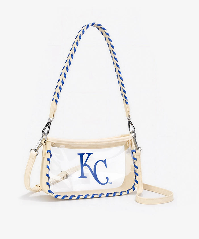 MLB Kansas City Royals Clear Bag with Baseball Stitch