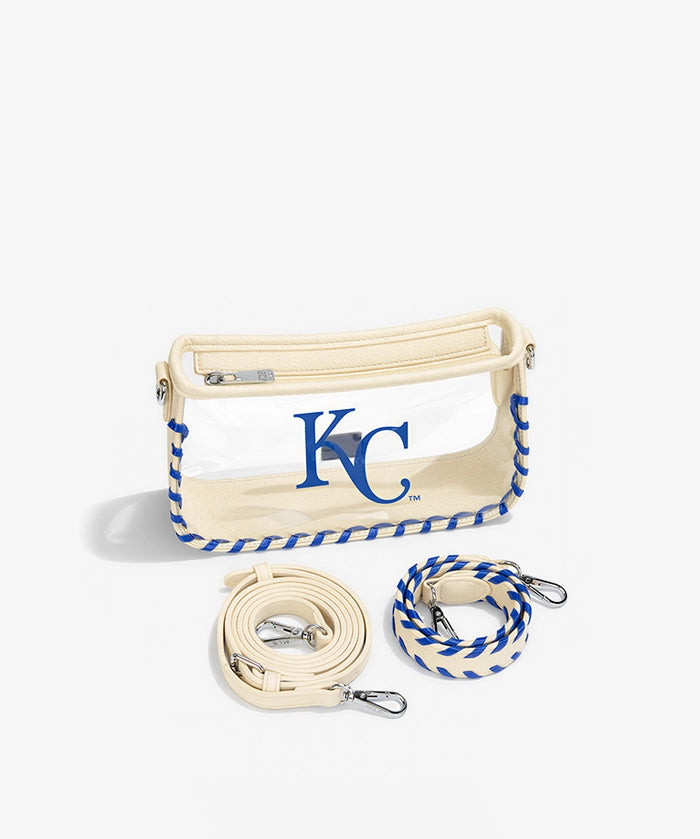 MLB Kansas City Royals Clear Bag with Baseball Stitch