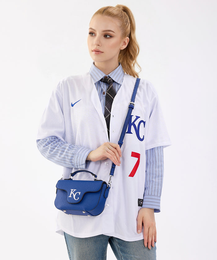 MLB Kansas City Royals Flap Crossbody Bag with Top Handle