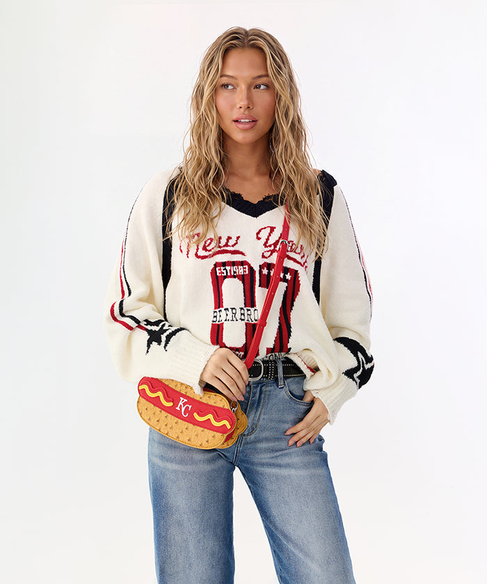MLB Kansas City Royals Hot Dog Crossbody Bag
