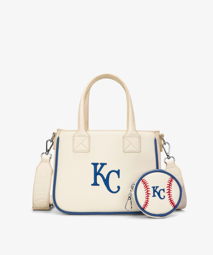MLB Kansas City Royals Tote Bag with Baseball Coin Pouch