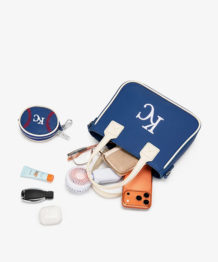 MLB Kansas City Royals Tote Bag with Baseball Coin Pouch