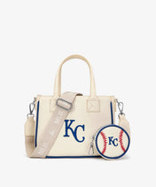 MLB Kansas City Royals Tote Bag with Baseball Coin Pouch