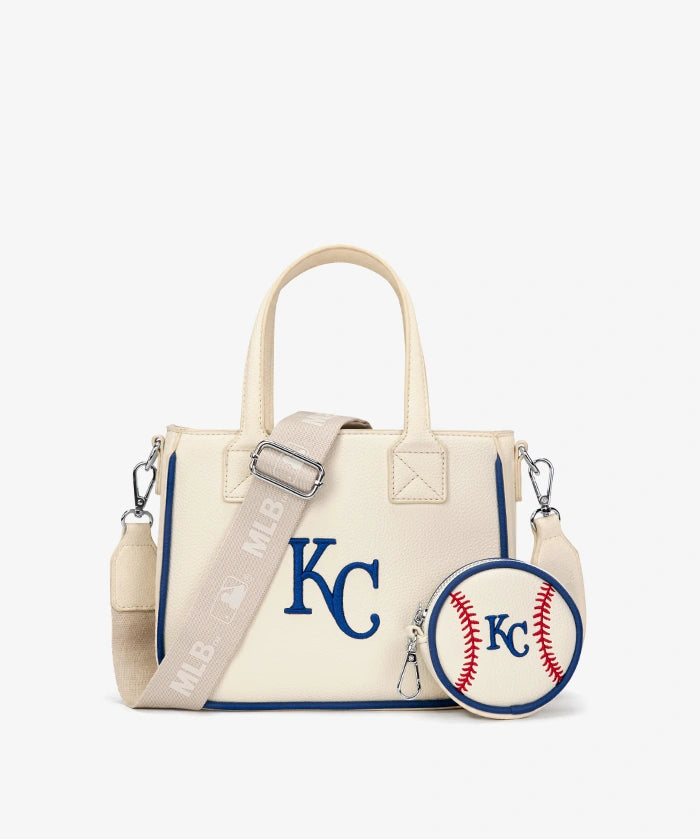 MLB Kansas City Royals Tote Bag with Baseball Coin Pouch