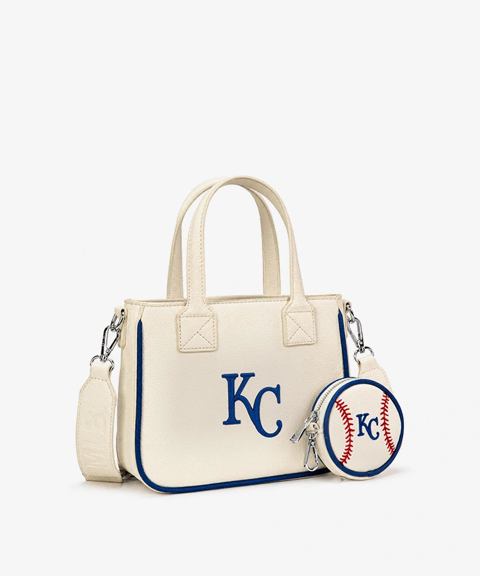 MLB Kansas City Royals Tote Bag with Baseball Coin Pouch