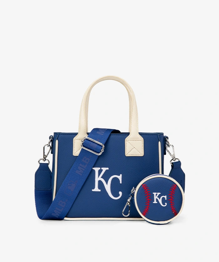 MLB Kansas City Royals Tote Bag with Baseball Coin Pouch