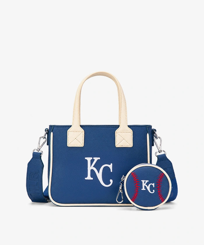 MLB Kansas City Royals Tote Bag with Baseball Coin Pouch