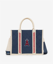 MLB Los Angeles Angels Tote Bag with Baseball Stitch