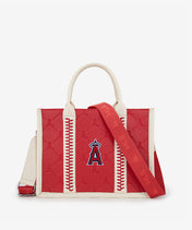 MLB Los Angeles Angels Tote Bag with Baseball Stitch