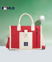 MLB Los Angeles Angels Tote Bag with Baseball Stitch
