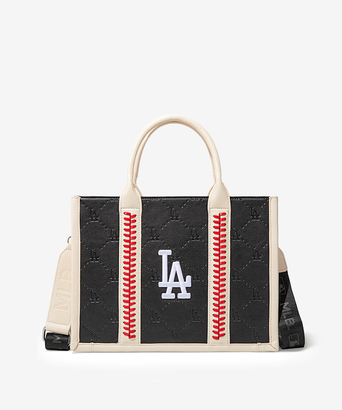 MLB Los Angeles Dodgers Tote Bag with Baseball Stitch