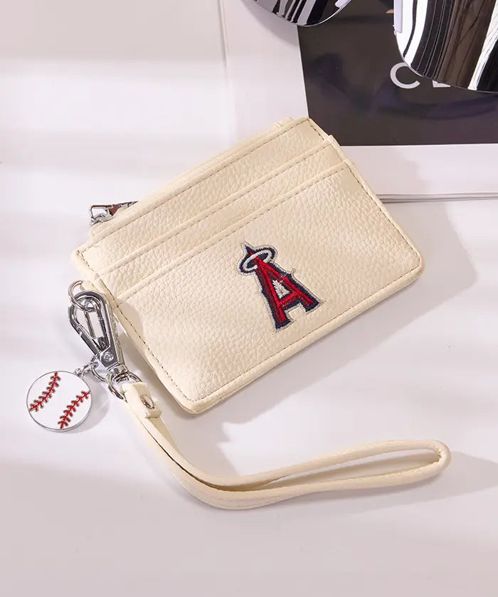 MLB Los Angeles Angels Card Holder with Baseball Charm