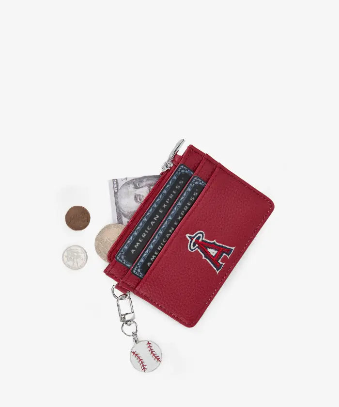 MLB Los Angeles Angels Card Holder with Baseball Charm