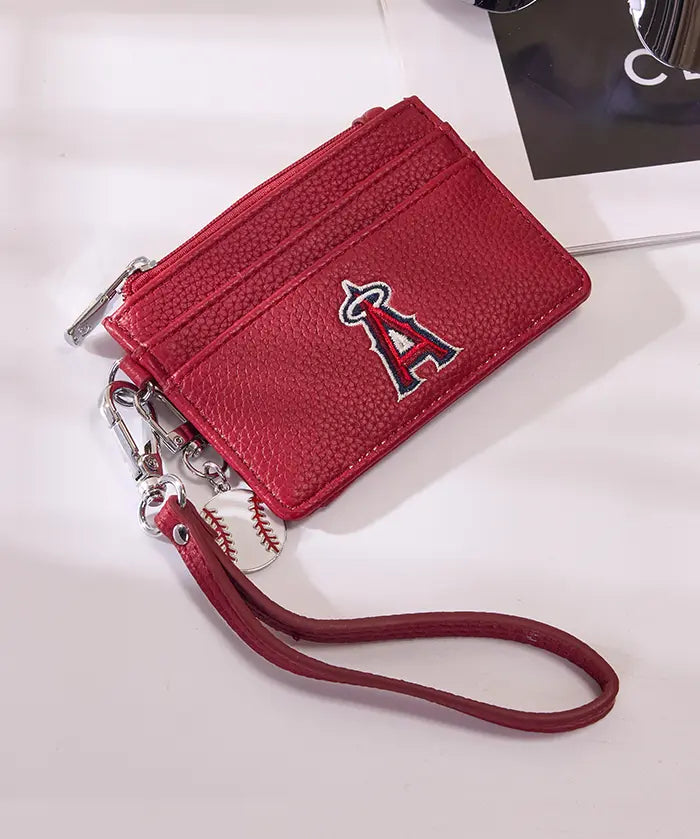 MLB Los Angeles Angels Card Holder with Baseball Charm