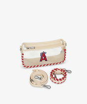 MLB Los Angeles Angels Clear Bag with Baseball Stitch