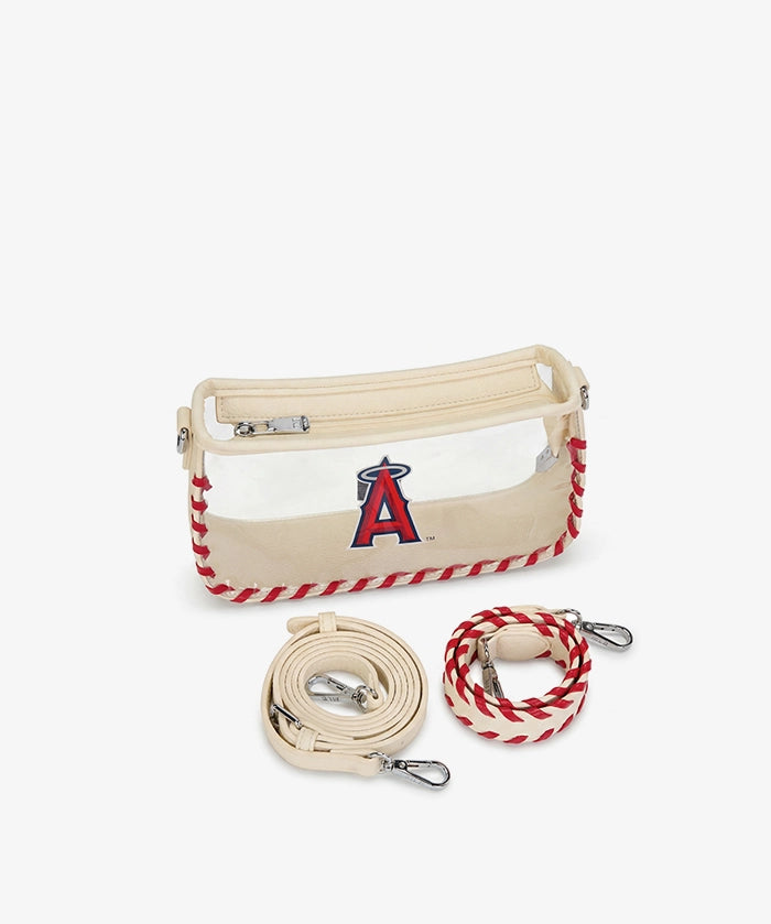 MLB Los Angeles Angels Clear Bag with Baseball Stitch