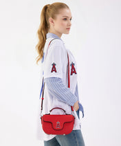 MLB Los Angeles Angels Flap Crossbody Bag with Top Handle