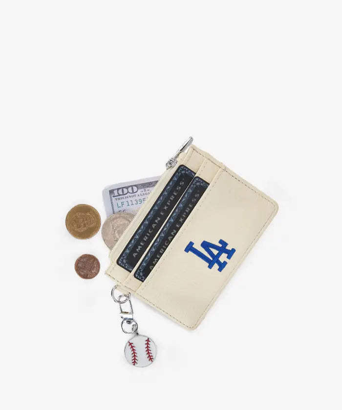 MLB Los Angeles Dodgers Card Holder with Baseball Charm