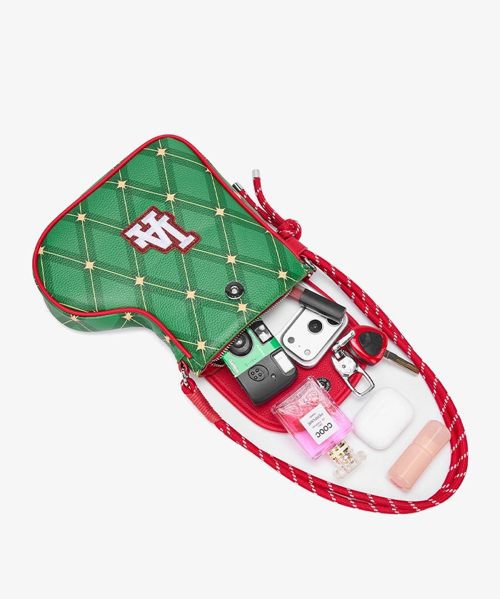 MLB Los Angeles Dodgers Christmas Stocking Crossbody Bag