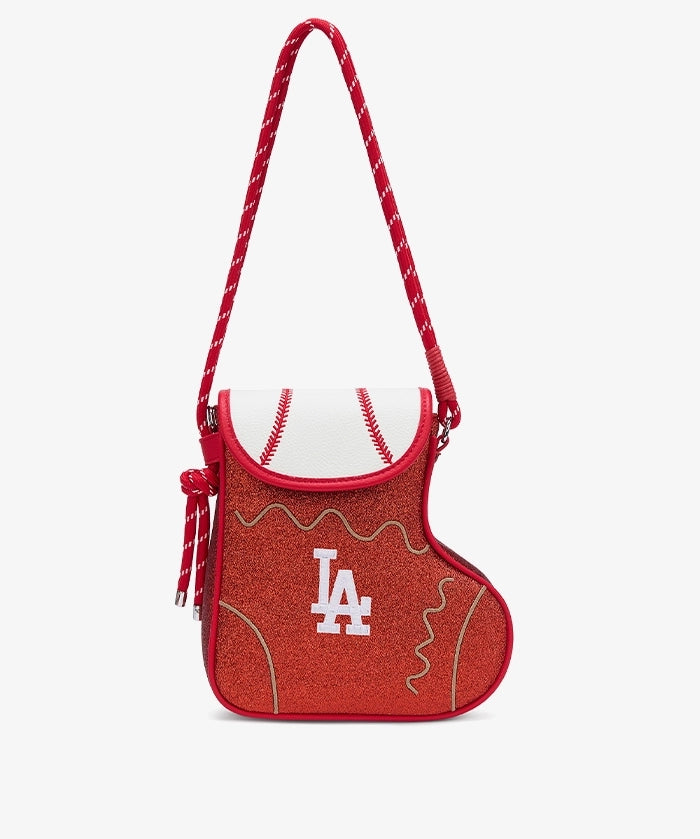 MLB Los Angeles Dodgers Christmas Stocking Crossbody Bag