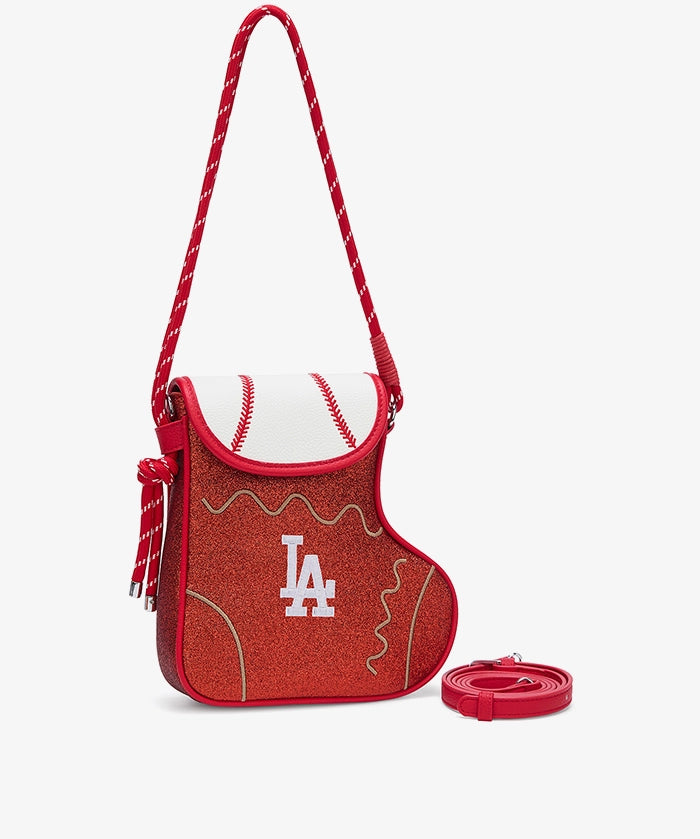 MLB Los Angeles Dodgers Christmas Stocking Crossbody Bag