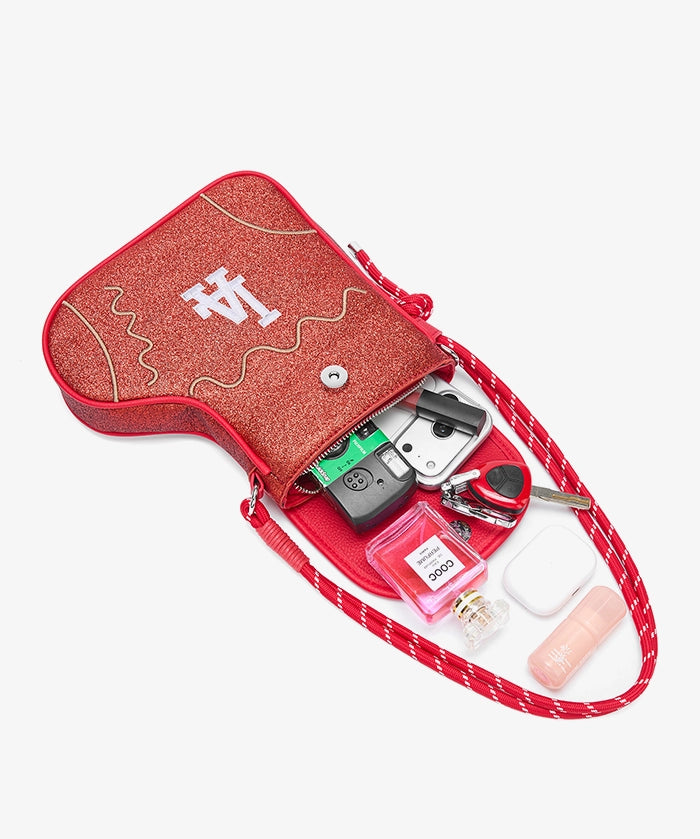 MLB Los Angeles Dodgers Christmas Stocking Crossbody Bag