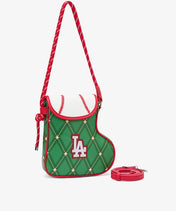 MLB Los Angeles Dodgers Christmas Stocking Crossbody Bag