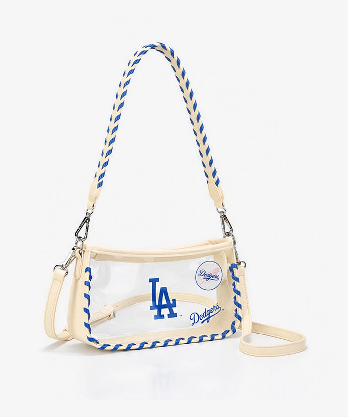 MLB Los Angeles Dodgers Clear Bag with Baseball Stitch