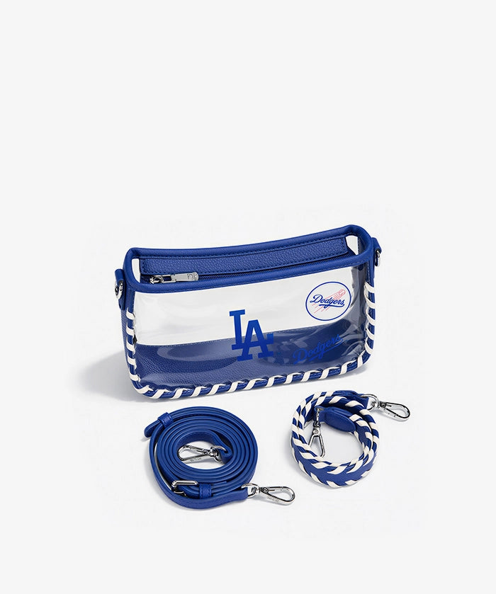 MLB Los Angeles Dodgers Clear Bag with Baseball Stitch