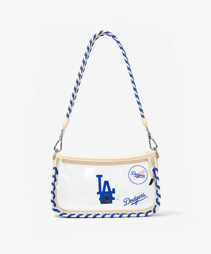 MLB Los Angeles Dodgers Clear Bag with Baseball Stitch