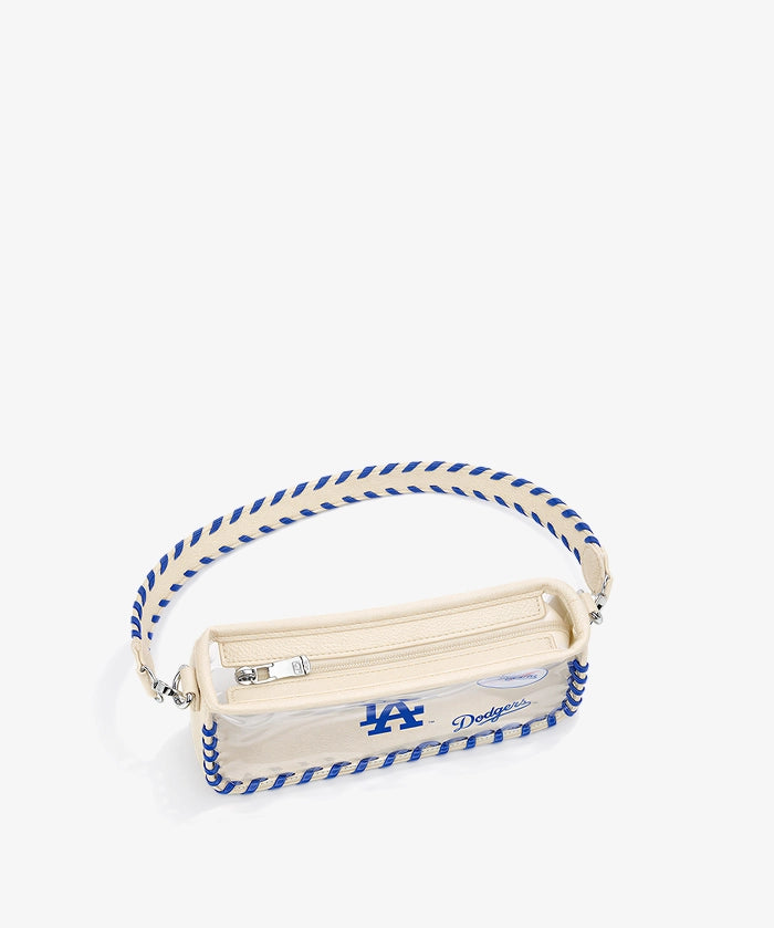 MLB Los Angeles Dodgers Clear Bag with Baseball Stitch