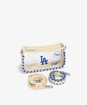 MLB Los Angeles Dodgers Clear Bag with Baseball Stitch