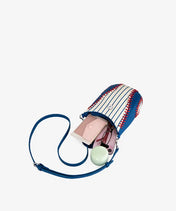 MLB Los Angeles Dodgers Crossbody Bag With Baseball Seam